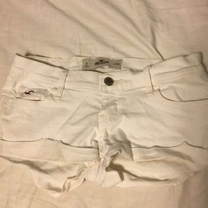 White Hollister Jean Shorts